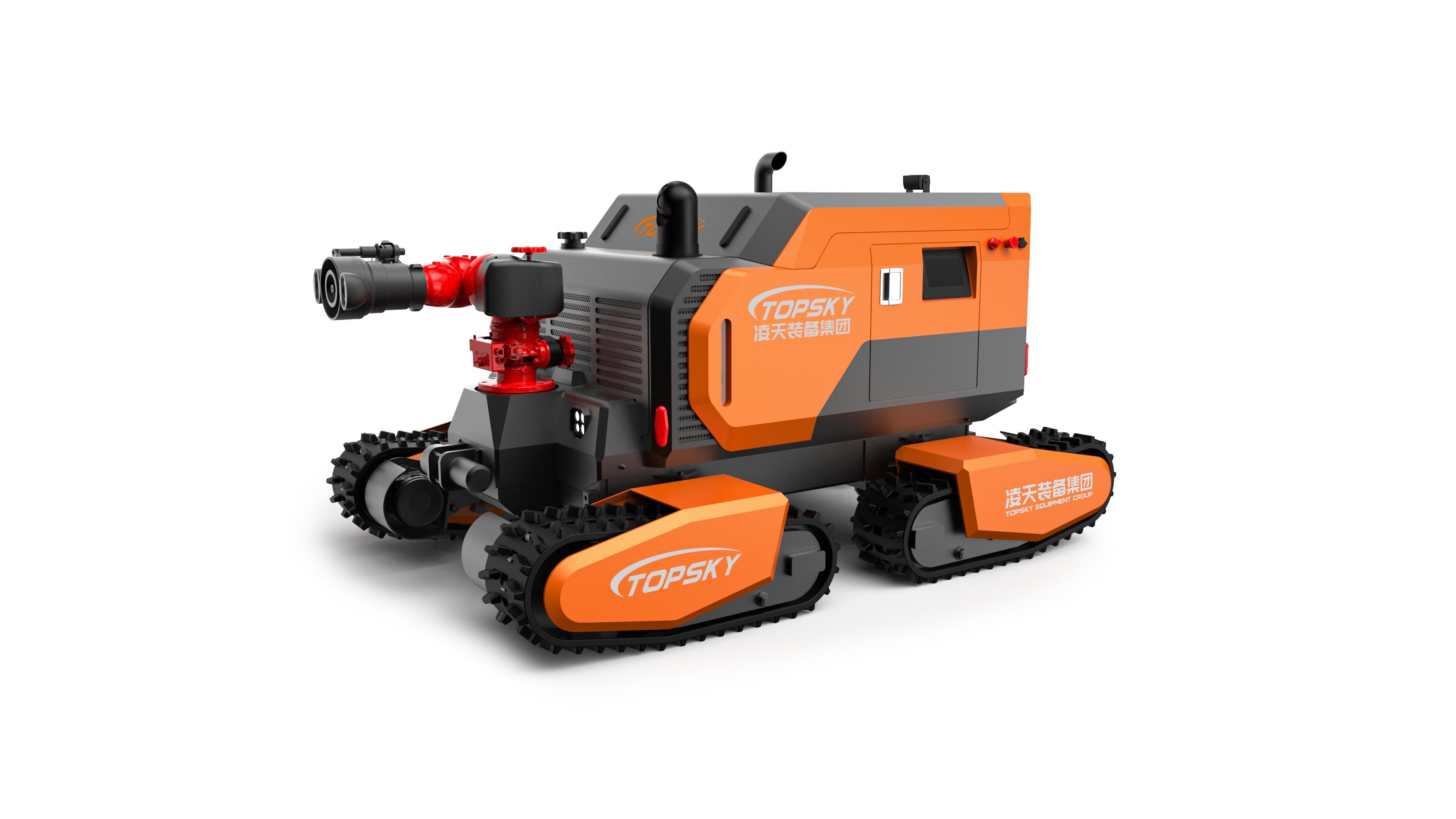 全地形消防滅火機(jī)器人 （第2代，四履帶，油動(dòng)液壓、150進(jìn)口消防水炮）