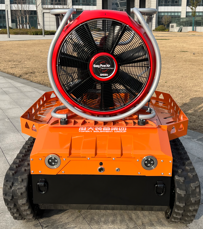 防爆消防滅火排煙機器人【重型超級動力】 (第14代，360&deg;升降云臺探測裝置+語音控制）RXRYC25000BD